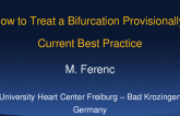 How to Treat a Bifurcation Provisionally: Current Best Practice