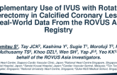 TCT 364: Complementary use of IVUS With Rotational Atherectomy in Calcified Coronary Lesions - Real World Data From the ROVUS Asia Registry