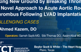 TCT 1117: Breaking New Ground by Breaking Thrombus: A Novel Approach to Acute Aortic Root Thrombus Following LVAD Implantation