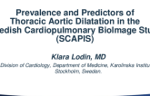 TCT 583: Prevalence and Predictors of Thoracic Aortic Dilatation in the Swedish Cardiopulmonary BioImage Study (SCAPIS)