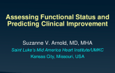 Assessing Functional Status and Predicting Clinical Improvement