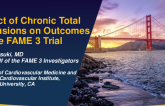 TCT 142: Impact of Chronic Total Occlusions on Outcomes in The FAME 3 Trial
