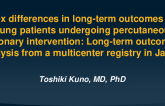 TCT 112: Sex Differences in Long-Term Outcomes of Young Patients Undergoing Percutaneous Coronary Intervention: Long-Term Outcomes Analysis from a Multicenter Registry in Japan