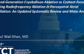 TCT 540: Second-Generation Cryoballoon Ablation vs Contact-Force Sensing Radiofrequency Ablation in Paroxysmal Atrial Fibrillation: An Updated Systematic Review and Meta-Analysis
