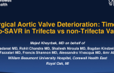 TCT 59: Surgical Aortic Valve Deterioration: Time to redo-SAVR in Trifecta versus non-Trifecta Valves