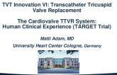 The Cardiovalve TTVR System: Human Clinical Experience (TARGET Trial)