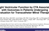 Right Ventricular Function by Computed Tomography Angiography Associates with Outcomes in Patients Undergoing Evaluation for Transcatheter Mitral Therapies