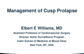 Management of Cusp Prolapse