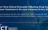 TCT 437: Short-Term Clinical Outcomes Following Drug-Coated Balloon Treatment in Denovo Coronary Artery Disease 