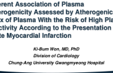 TCT 2: Different Association of Plasma Atherogenicity Assessed by Atherogenic Index of Plasma With the Risk of High Platelet Reactivity According to the Presentation of Acute Myocardial Infarction
