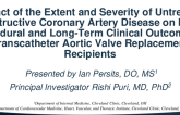 Impact of the Extent and Severity of Untreated Obstructive Coronary Artery Disease on Peri-procedural and Long-Term Clinical Outcomes in Transcatheter Aortic Valve Replacement Recipients