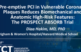 TCT 1012: Pre-Emptive PCI in Vulnerable Coronary Plaques Reduces Biomechanical and Anatomic High-Risk Features: The PROSPECT ABSORB Trial