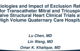 Etiologies of Exclusion Rates for Transcatheter Mitral and Tricuspid Valve Structural Heart Clinical Trials at a High volume Quaternary Care Hospital