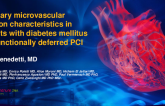 TCT 729: Coronary Microvascular Function Characteristics in Patients With Diabetes Mellitus and Functionally Deferred PCI