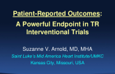 PROs are a Powerful Endpoint in TR Interventional Trials