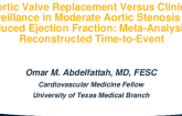 Aortic Valve Replacement Versus Clinical Surveillance in Moderate Aortic Stenosis With Reduced Ejection Fraction: Meta-Analysis of Reconstructed Time-to-Event Data