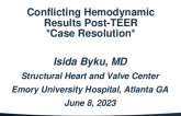 Case Resolution 2: Conflicting Hemodynamic Results Post-TEER