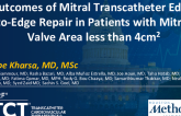 TCT 623: Outcomes of Mitral Transcatheter Edge-to-Edge Repair in Patients With Mitral Valve Area Less Than 4cm2  
