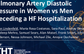 Pulmonary Artery Diastolic Pressure Is Lower in Women Than Men Preceding and at the Time of Heart Failure Hospitalization