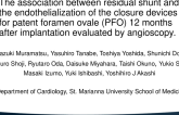 TCT 112: The Association Between Residual Shunt and the Endothelialization of the Closure Devices for Patent Foramen Ovale (PFO) 12 Months After Implantation Evaluated by Angioscopy