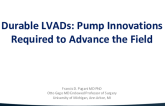 Durable LVADs: Pump Innovations Required to Advance the Field