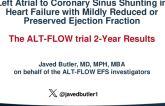 Left Atrial to Coronary Sinus Shunting in Heart Failure With Mildly Reduced or Preserved Ejection Fraction: The ALT FLOW Trial (Early Feasibility Study) 2-Year Results
