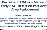 Decrease in EOA as a Marker of Early HALT Detection Post Aortic Valve Replacement