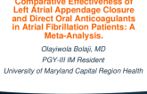 Comparative Effectiveness of Left Atrial Appendage Closure and Direct Oral Anticoagulants in Atrial Fibrillation Patients: A Meta-Analysis