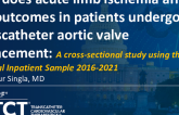 TCT 145: How Acute Limb Ischemia Affects Outcomes in Patients Undergoing Transcatheter Aortic Valve Replacement: A Cross-Sectional Study Using the National Inpatient Sample 2016-2021