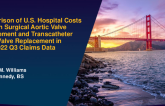 TCT 777: Comparison of U.S. Hospital Costs between Surgical Aortic Valve Replacement and Transcatheter Aortic Valve Replacement in 2019-2022 Q3 Claims Data  