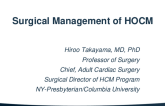 Surgical Management of HOCM