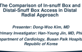 TCT 47: Comparison of In-snuff Box and Out-of-Snuff Box Access in Distal Radial Approach
