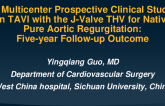 TCT 875: A Multicenter Prospective Clinical Study on TAVI With the J-Valve THV for Native Pure Aortic Regurgitation: Five-Year Follow-up Outcome