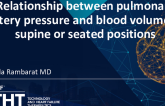 Relationship Between Pulmonary Artery Diastolic Pressure and Blood Volume in Supine or Seated Positions