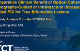 TCT 524: Comparative Clinical Benefit of Optical Coherence Tomography-Guided or Intravascular Ultrasound-Guided PCI for True Bifurcation Lesions