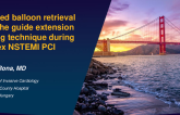 TCT 873: Detached Balloon Retrieval Using the Guide Extension Trapping Technique During Complex NSTEMI PCI