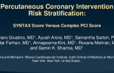 TCT 263: Percutaneous Coronary Intervention Risk Stratification: SYNTAX Score Versus Complex PCI Score