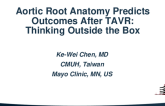 TCT 865: Aortic Root Anatomy Predicts Outcomes After TAVR: Thinking Outside the Box