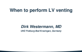 When to Perform Venting in VA-ECMO