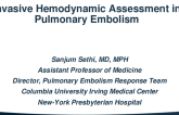 Invasive Hemodynamic Assessment in the Pulmonary Embolism