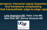 Iatrogenic Interatrial Septal Dissection and Hematoma Complicating Mitral Transcatheter Edge-to-Edge Repair