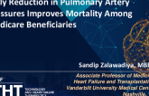 Early Reduction in Pulmonary Artery Pressures Improves Mortality Among Medicare Beneficiaries