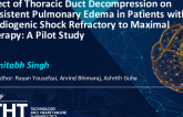 Effect of eLym-based Lymphatic Drainage System on Persistent Pulmonary Edema in Patients With Cardiogenic Shock Refractory to Maximal Therapy: A Pilot Study