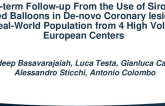 TCT 678: Long-term Follow-up From the Use of Sirolimus Coated Balloons in De-novo Coronary lesions in a Real-World Population from 3 High Volume European Centers