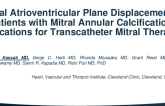 TCT 57: Mitral Atrioventricular Plane Displacement in Patients with Mitral Annular Calcification: Implications for Transcatheter Mitral Therapies