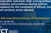 TCT 444: Angiographic Outcomes After Scoring-Balloon Angioplasty and Sirolimus-Eluting Balloon Angioplasty for the Treatment of Diffuse, Small Vessel Coronary Artery Disease (SCA-DEB Study) 