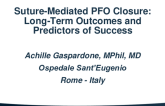 TCT 114: Suture-Mediated PFO Closure: Long-Term Outcomes and Predictors of Success
