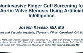 Noninvasive Finger Cuff Screening for Aortic Valve Stenosis Using Artificial Intelligence