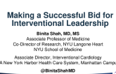 Making a Successful Bid for Interventional Leadership