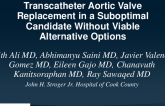 Transcatheter Aortic Valve Replacement in a Suboptimal Candidate Without Viable Alternative Options
